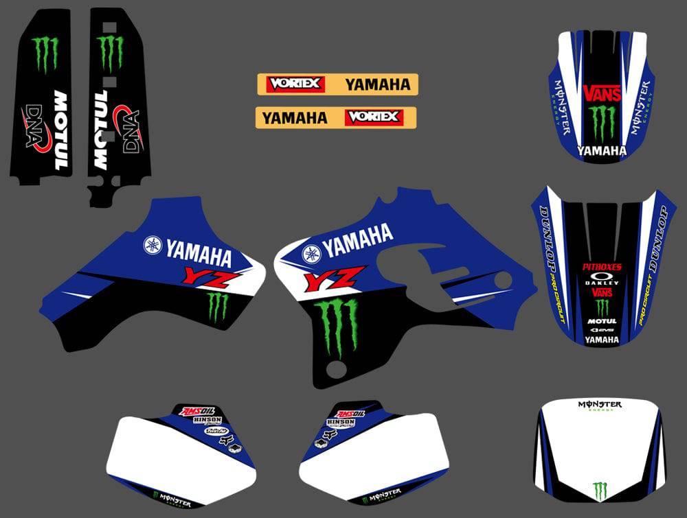 Kit déco YAMAHA YZ 80 1993-2001 - BLUE MONSTER