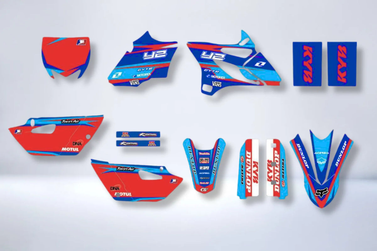 graphics kit Yamaha YZ 85 2015-2021 - RED BLUE