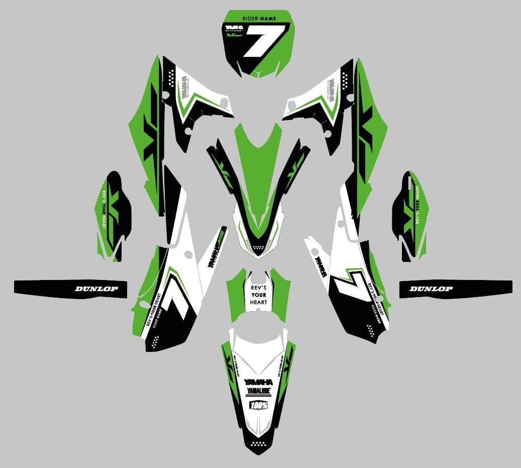 Venus - Kit déco YAMAHA YZ/YZF/WR/WRF/TTR/DTR/DTX/XT 660