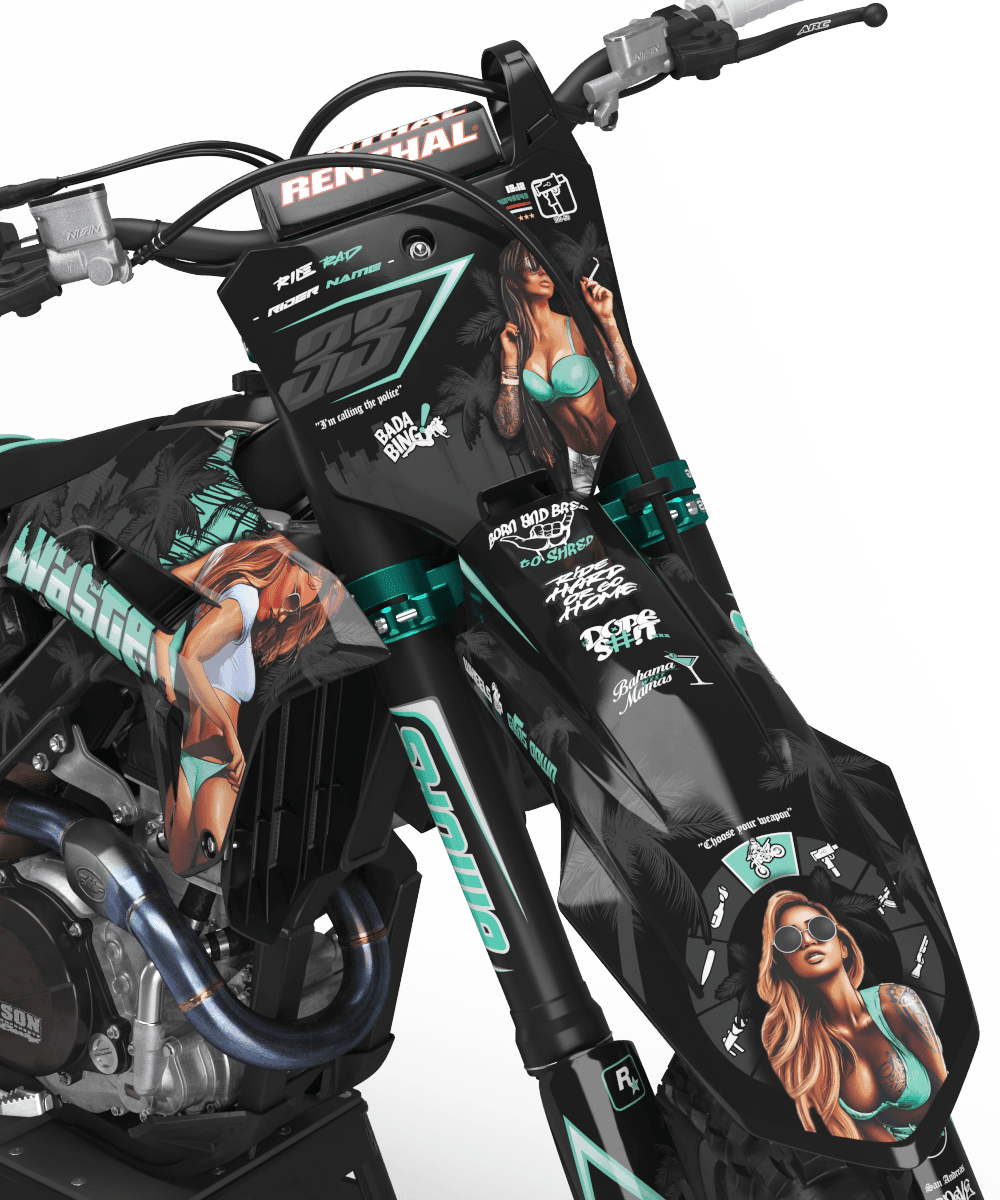 Los Santos - YAMAHA YZ/YZF/WR/WRF/TTR/DTR/DTX/XT 660 graphics kit