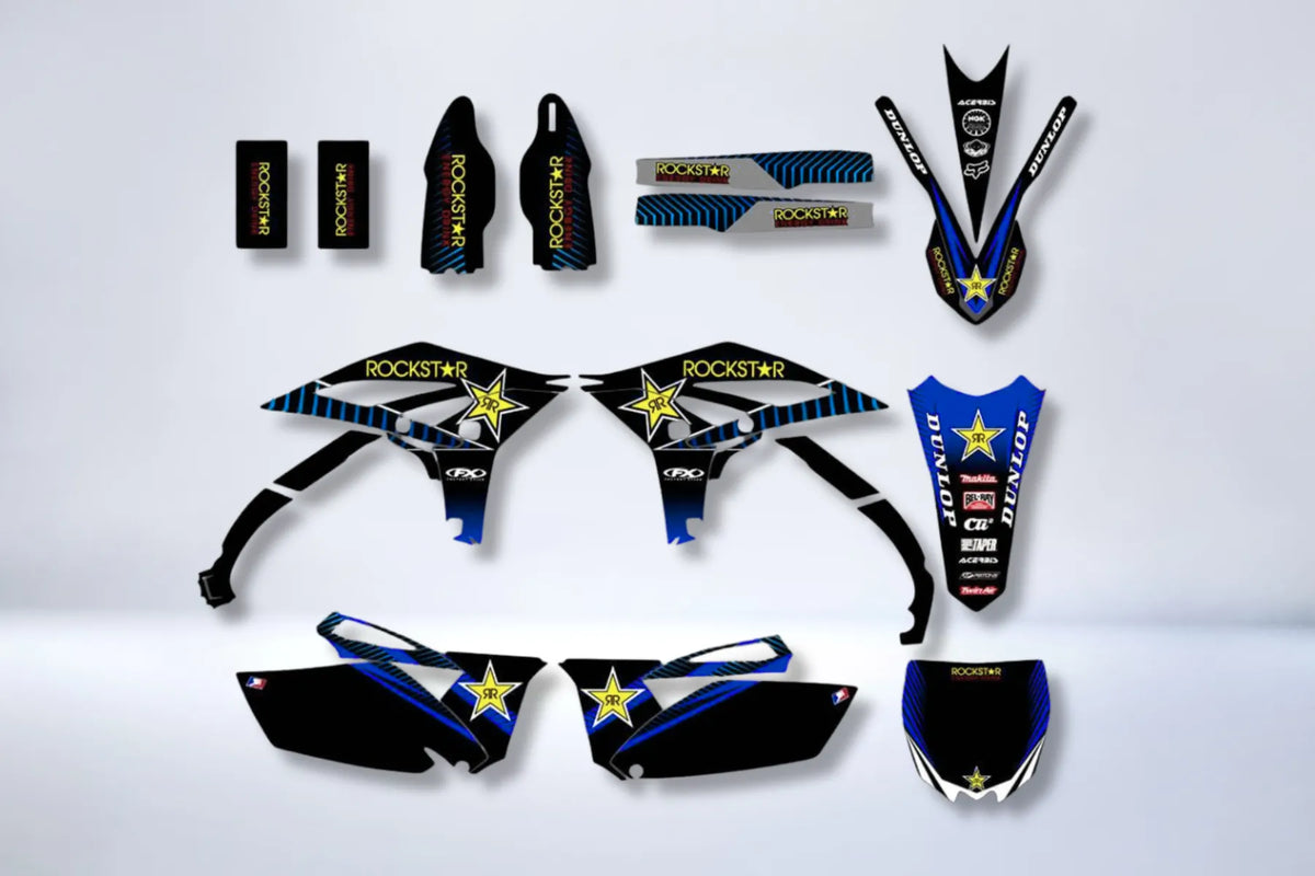 kit gráfico YAMAHA YZF 250 2010-2013 - ROCKSTAR AZUL