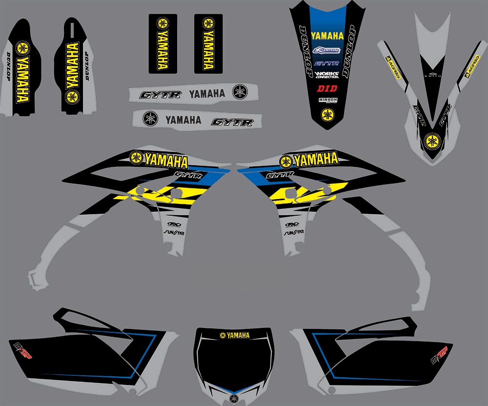 Dekor-Kit YAMAHA YZF 250 2010-2013 GRAU