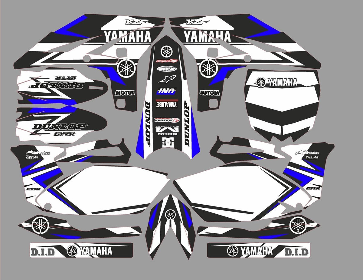 Kit Déco YAMAHA YZF 250 2010-2013 ORIGINAL BLUE