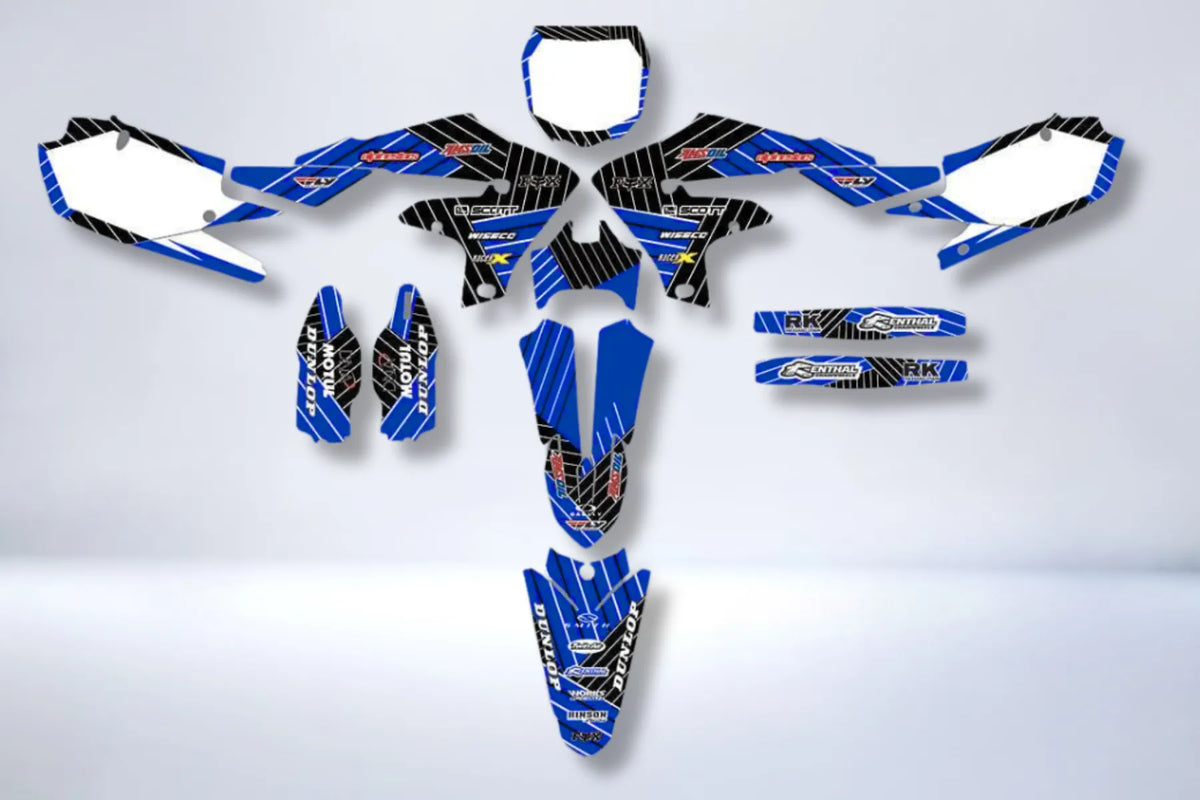 Dekor-Kit YAMAHA YZF 250 (2019-2021) / 450 (2018-2022) - BLAU