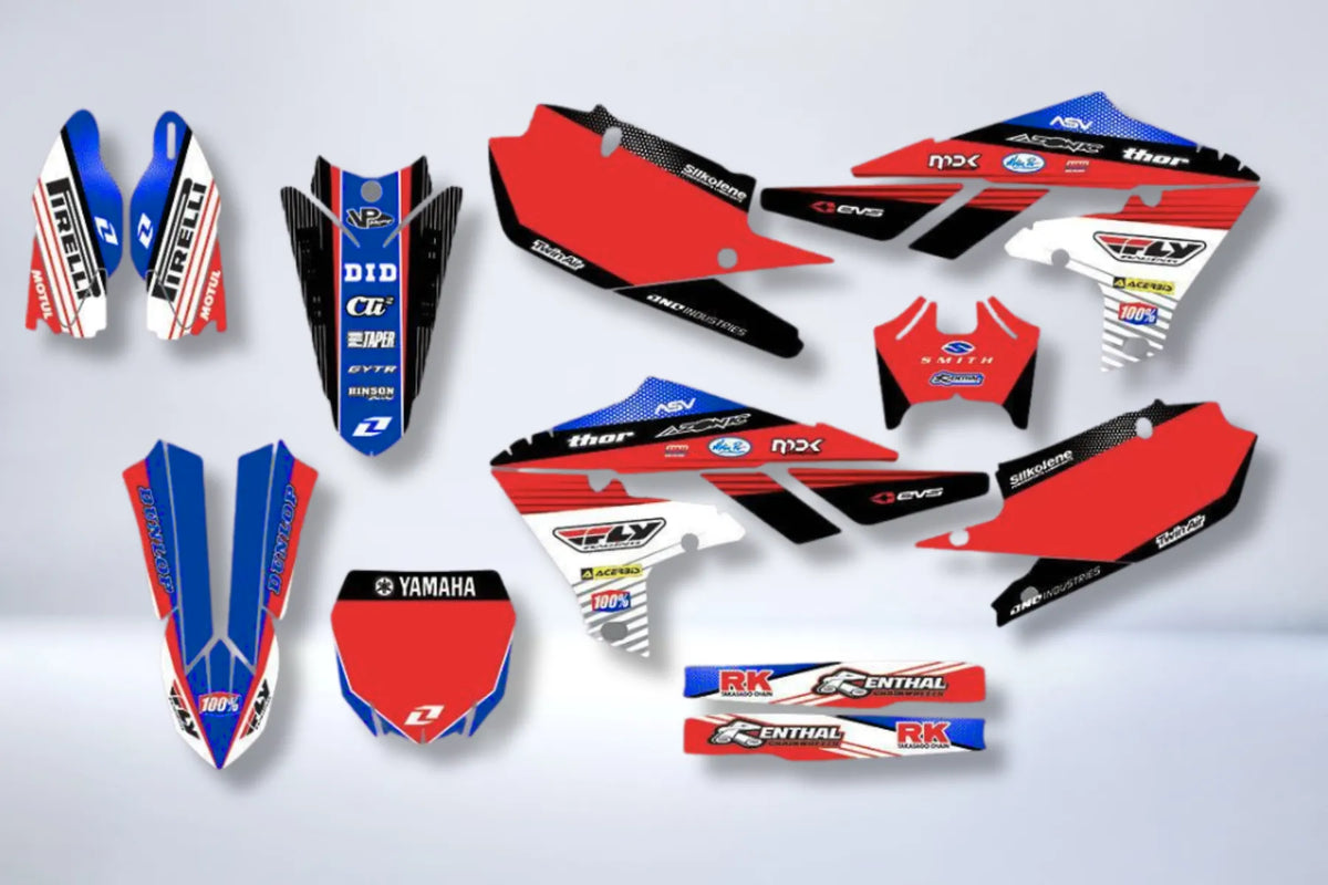 kit gráfico YAMAHA YZF 250 ( 2019-2021 ) / 450 ( 2018-2022 ) - RED BLUE