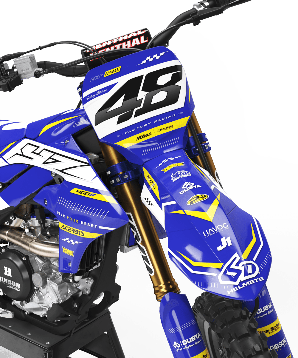 Kit Déco Yamaha YZF 250 2024-2025 & YZF 450 2023-2025 - FACTORY YELLOW