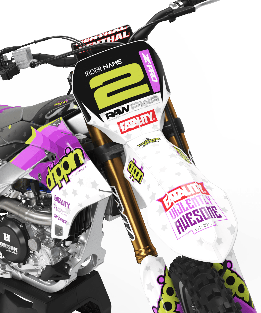 Kit Déco Yamaha YZF 250 2024-2025 & YZF 450 2023-2025 - Old School