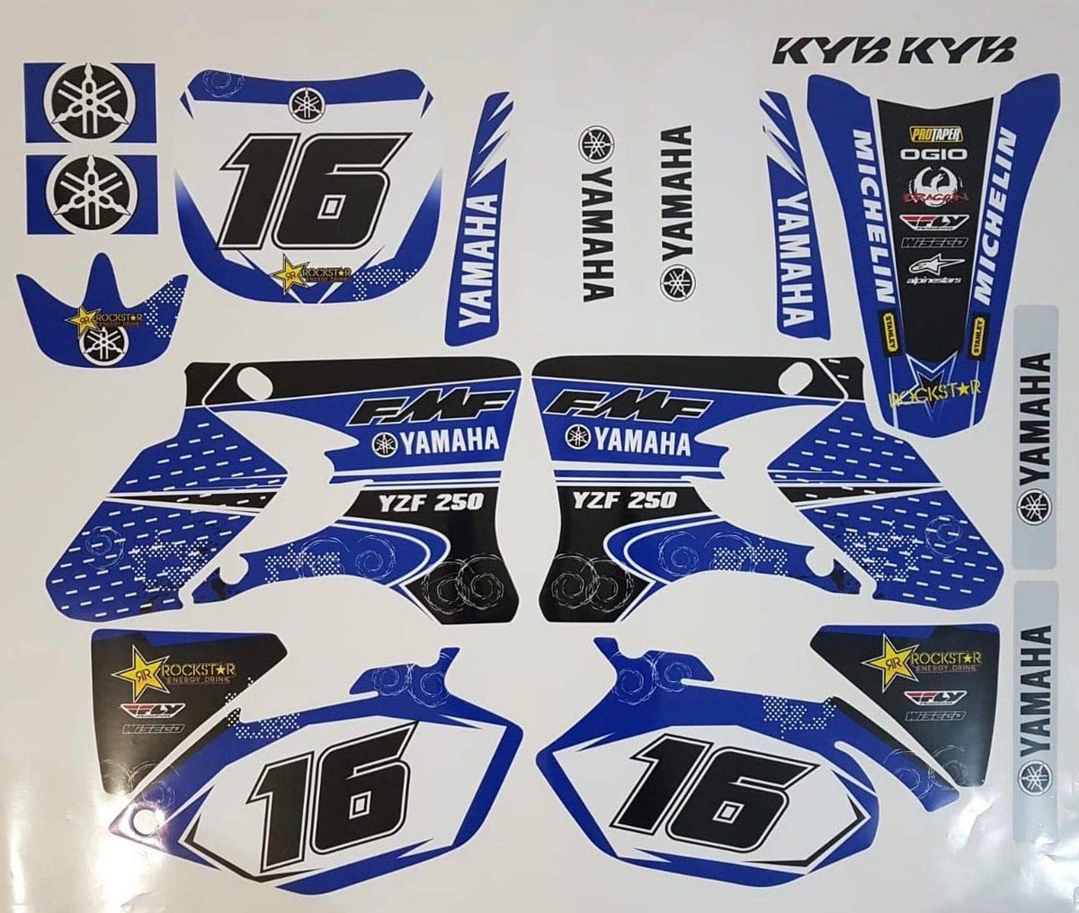 Kit Déco YAMAHA YZF 250-450 2003-2005 FMF