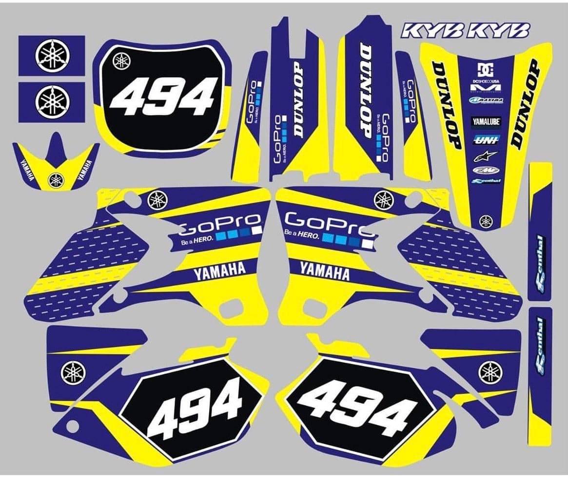 kit gráfico YAMAHA YZF 250-450 2003-2005 GOPRO