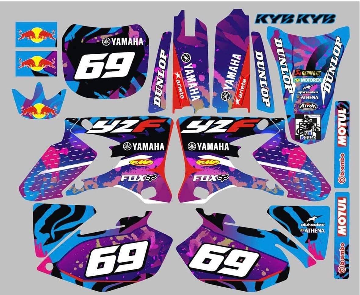Kit Déco YAMAHA YZF 250-450 2003-2005 PURPLE
