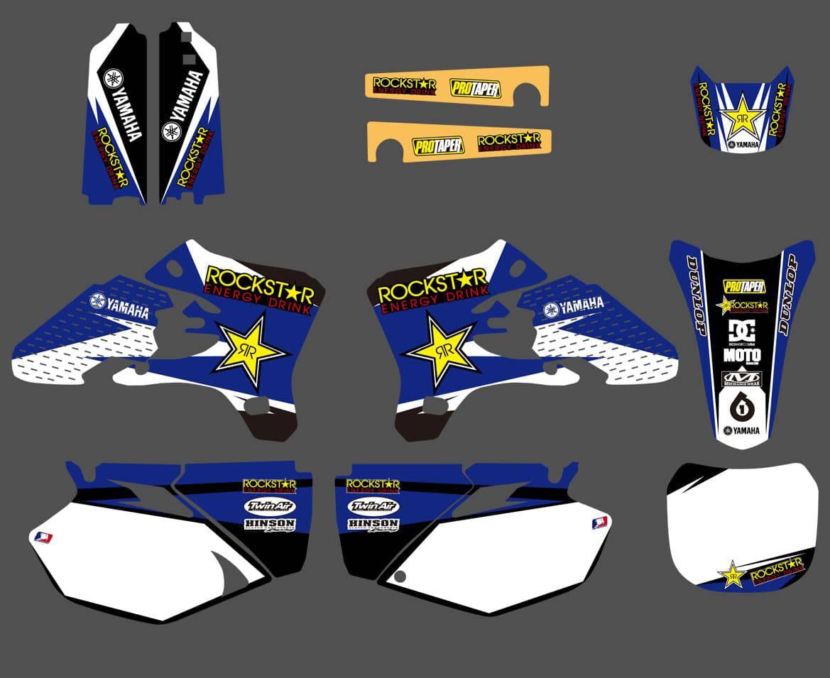 Kit decorativo YAMAHA YZF 250-450 2003-2005 ROCKSTAR BLU