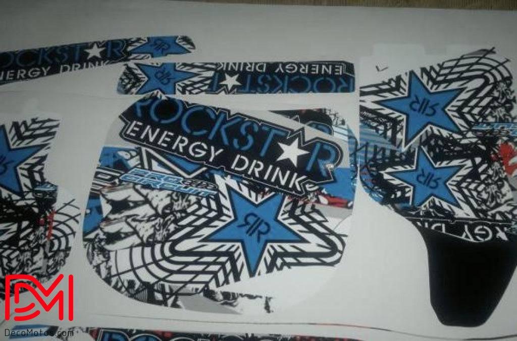 Kit Déco Yamaha YZF 250-450 2003-2005 - ROCKSTAR BLUE B