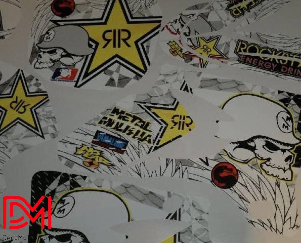 Kit Déco ROCKSTAR WHITE – Yamaha YZF 250/450 2003-2005