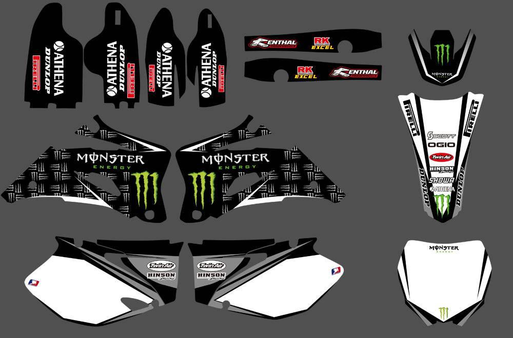 Dekorationskit YAMAHA YZF 250-450 2006-2009 MONSTER