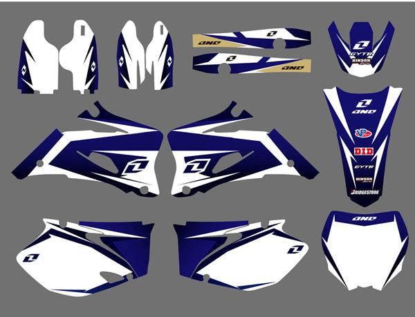 YAMAHA YZF 250-450 2006-2009 Decal Kit - ORIGINAL BLUE