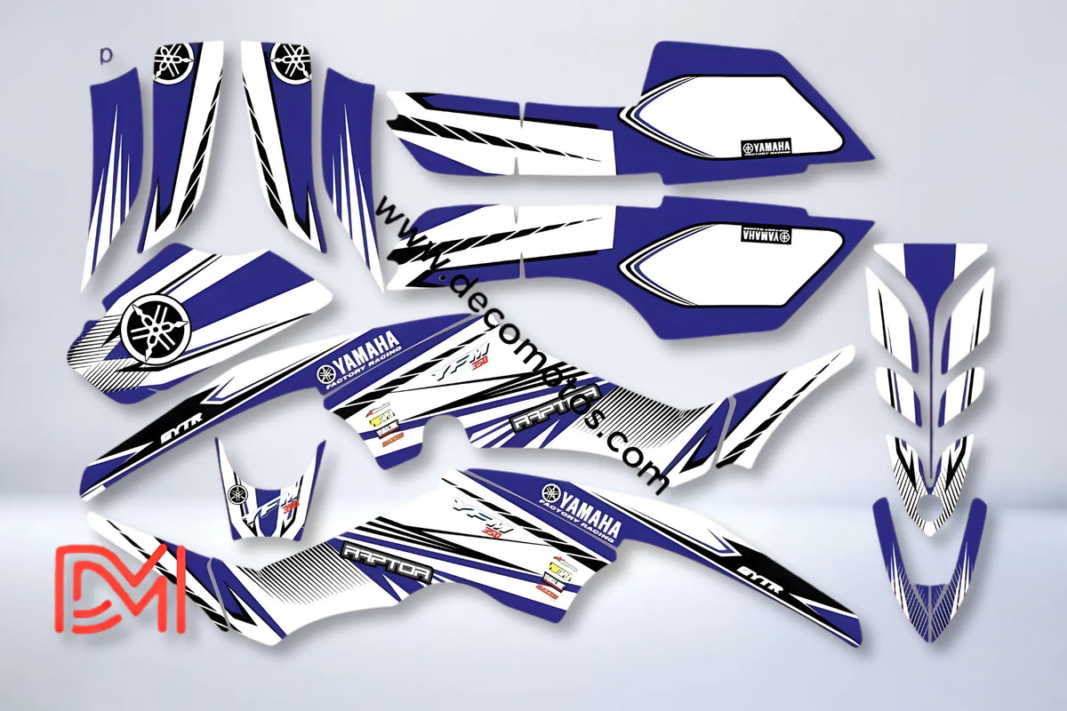 graphics kit Yamaha YFM 350 Raptor - BLUE YAMAHA