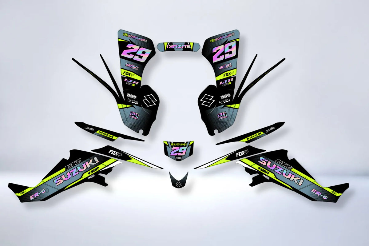 graphics kit SUZUKI LTZ 400 2003-2008 (carburetor model) - GRAVYX