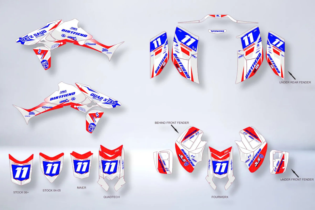 kit gráfico HONDA TRX 450 450R 450ER - NITRIX