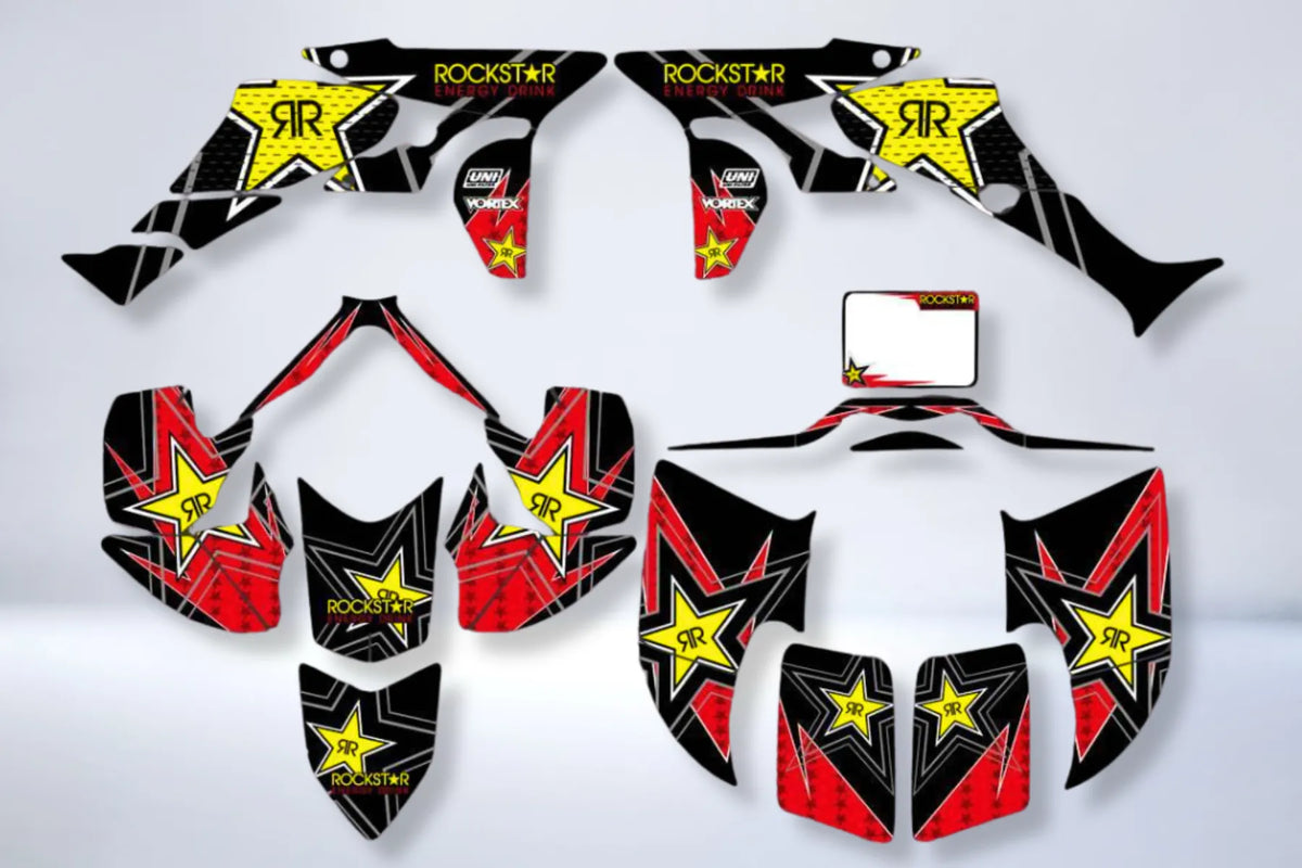 kit grafiche HONDA TRX 450 450R 450ER - BLACK ROCKSTAR