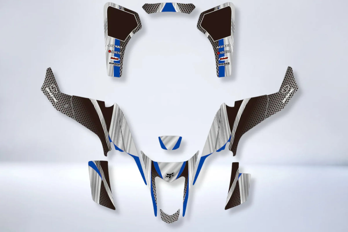 Kit Déco SUZUKI LTZ 400 2003-2008 GREY BLUE (modèle carburateur)