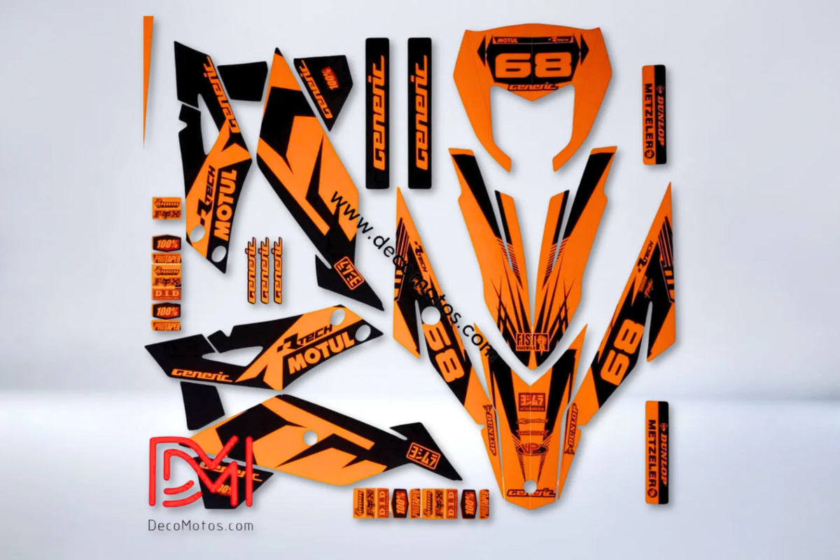 Kit Déco Generic Trigger - ORANGE (non fluo, fluo en option)