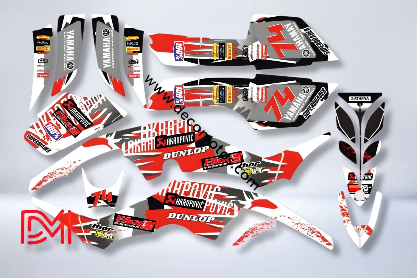 kit grafiche Yamaha YFM 350 Raptor - ROXOR