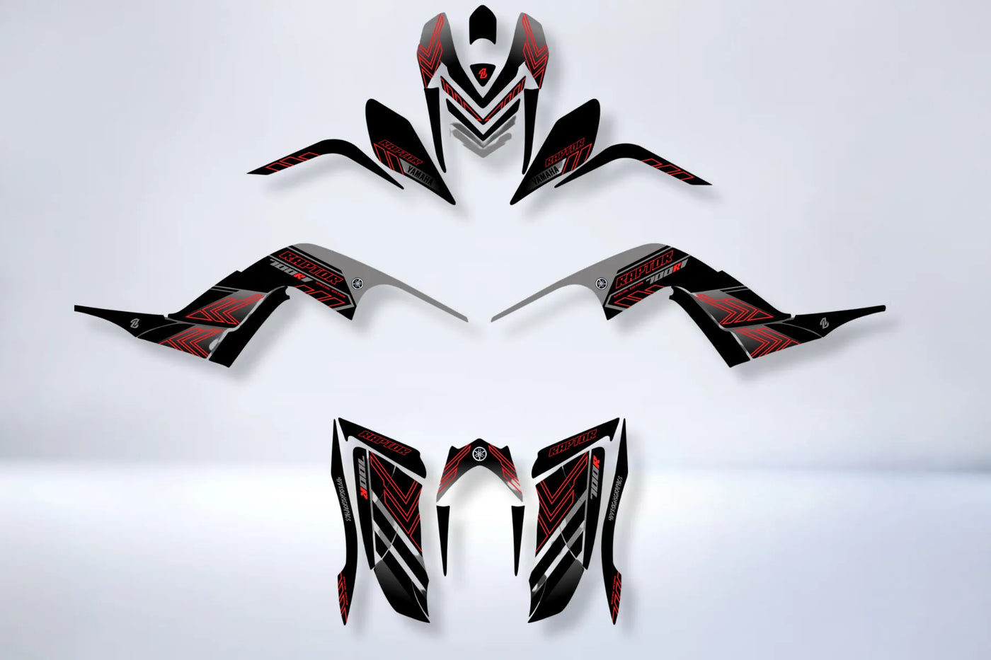 Dekor-Kit Yamaha YFM 700 RAPTOR 2006-2012 - KYRONIS