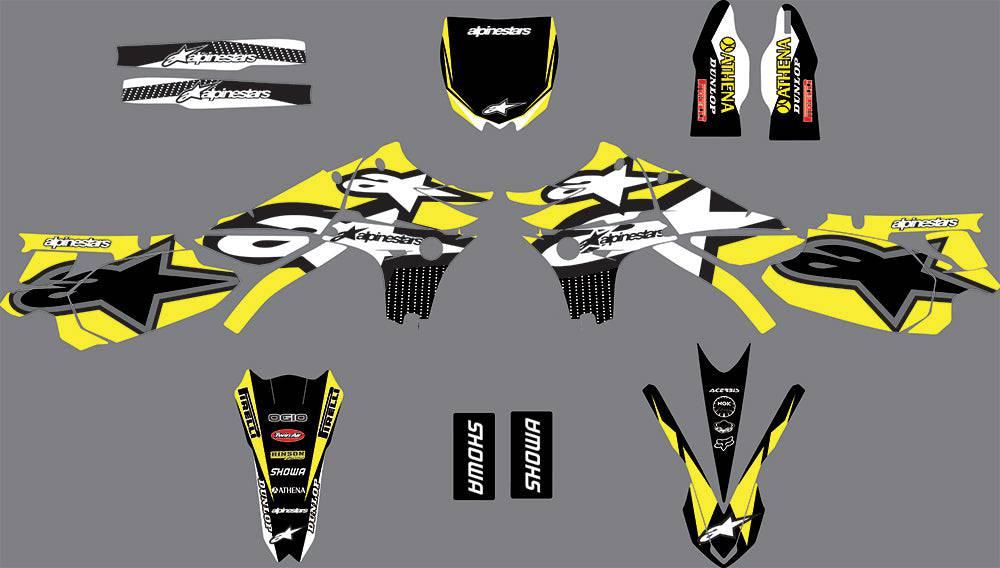 Kit Déco YAMAHA YZF 450 2010-2013 - YELLOW