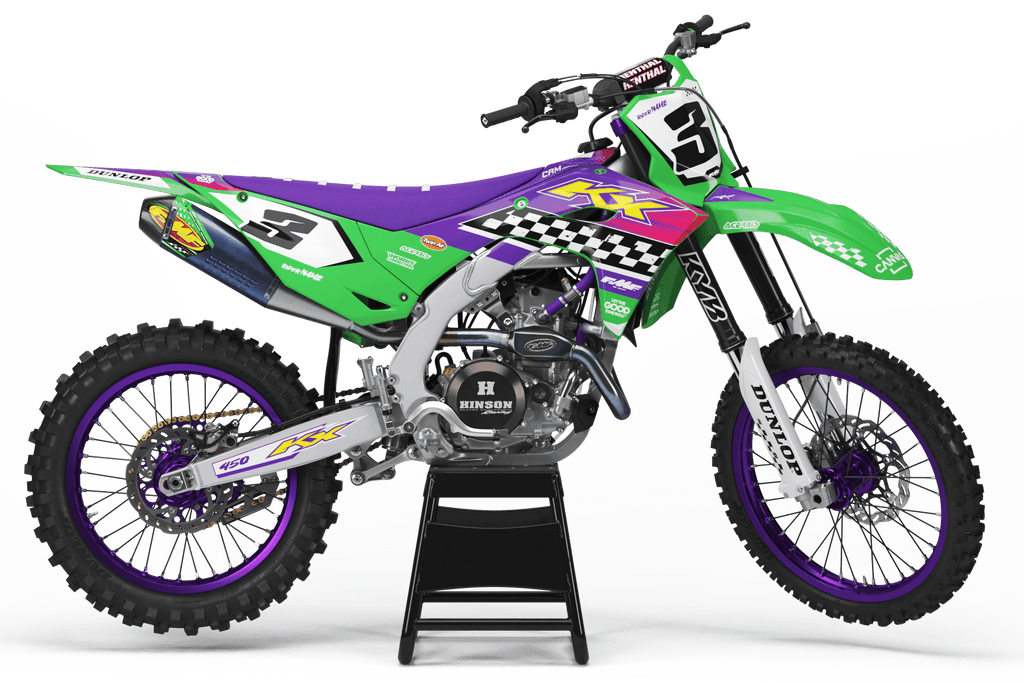 "JOKER" - Kit Déco KAWASAKI KXF 250 2025 & KXF 450 2024-2025 - DecoMotos