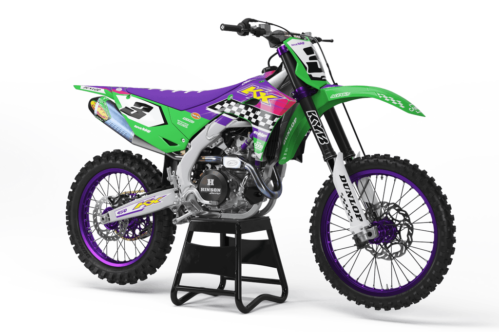 "JOKER" - Kit Déco KAWASAKI KXF 250 2025 & KXF 450 2024-2025 - DecoMotos