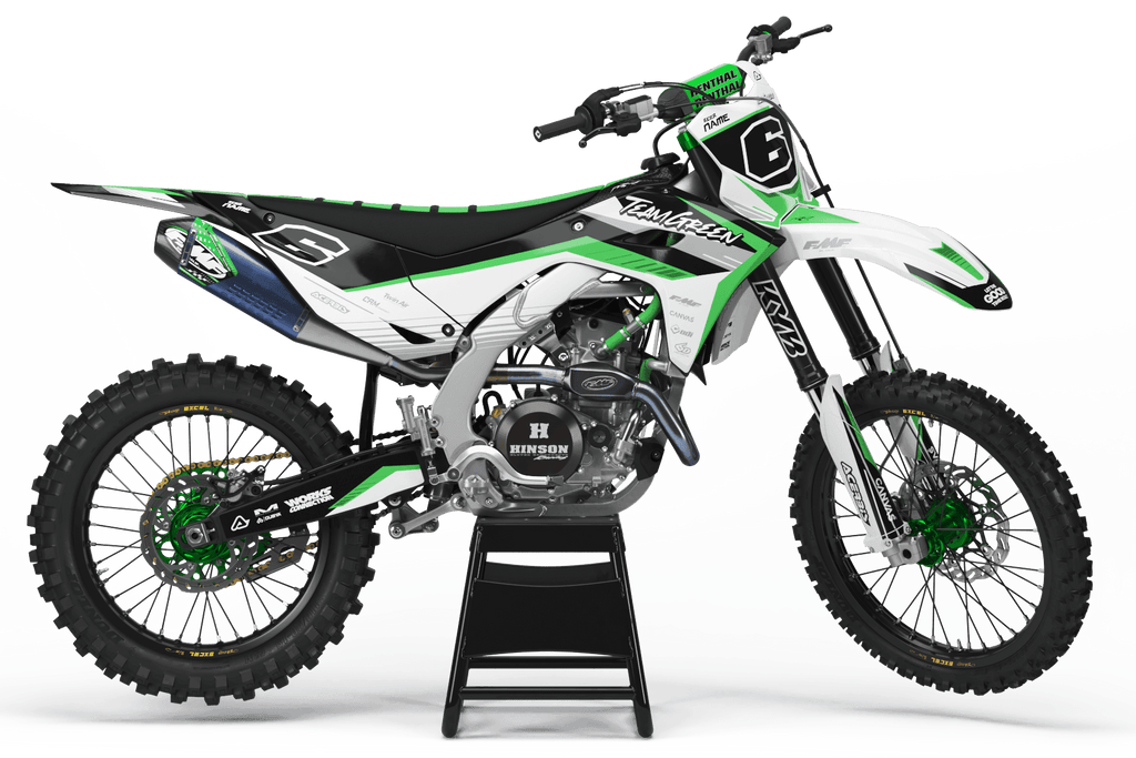 "GREENSPIRIT" - Kit Déco KAWASAKI KXF 250 2025 & KXF 450 2024-2025 - DecoMotos