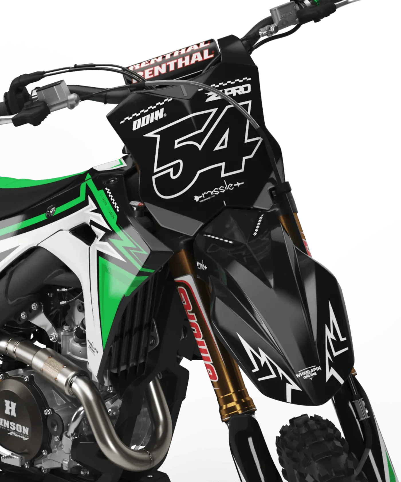Kit Déco KAWASAKI KX 125/250 Semi-Personnalisé - Rythme