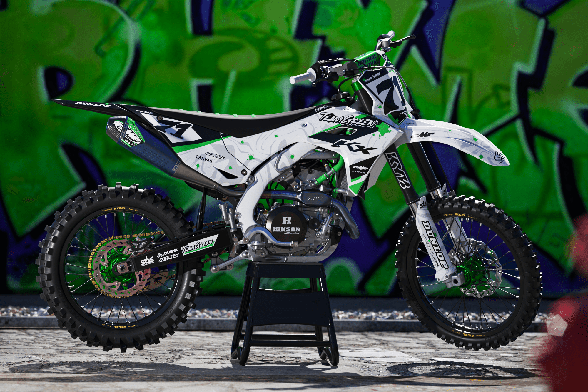 RFX Fußrasten Kawasaki KXF - 20 Suspension