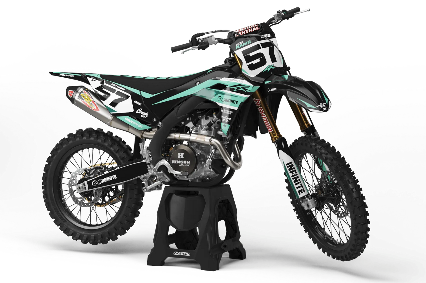Dekor-Kit Kawasaki KXF 250 2025 & KXF 450 2024-2025 - INFINITE