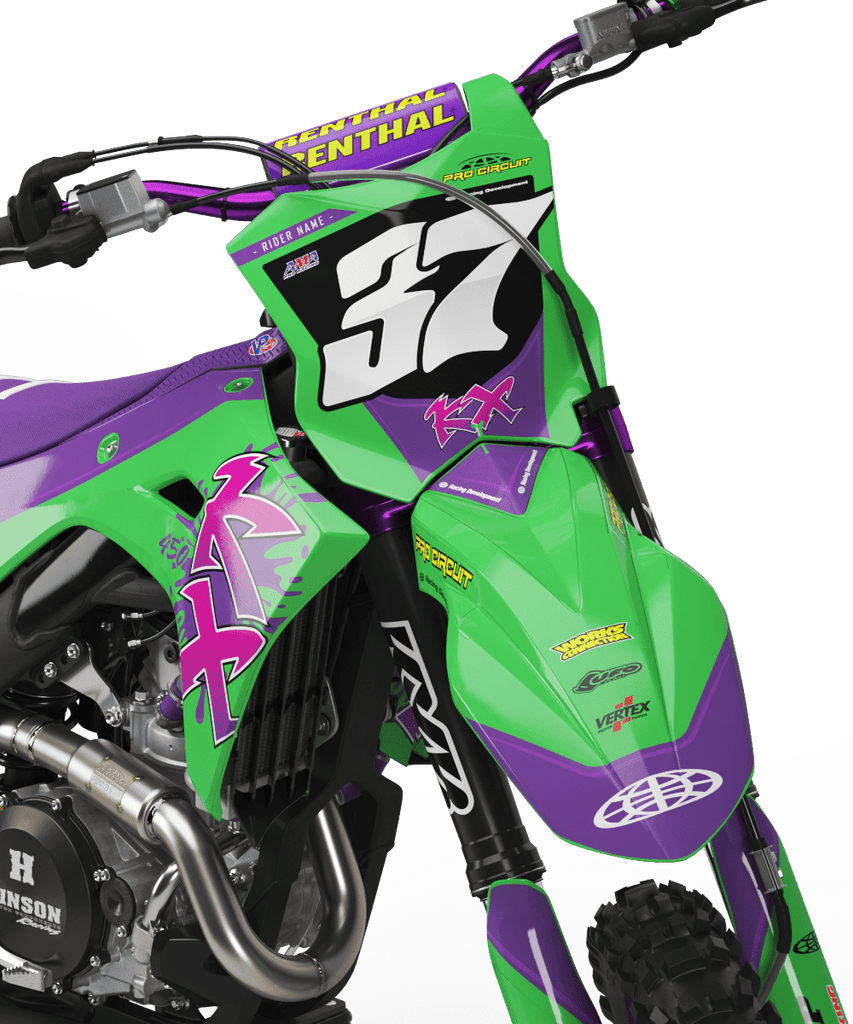 "DYNO" - Kit Déco KAWASAKI KXF 250 2025 & KXF 450 2024-2025 - DecoMotos