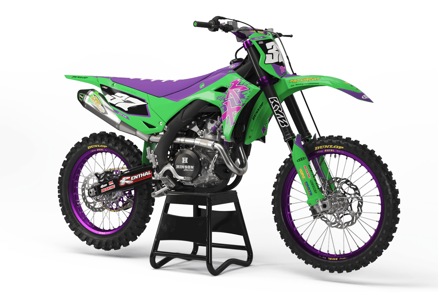 Kit Déco KAWASAKI KXF 250 2025 & KXF 450 2024-2025 - Dyno