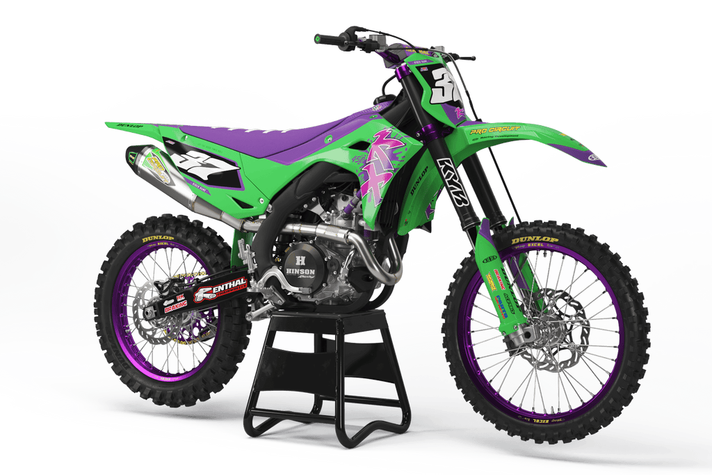 "DYNO" - Kit Déco KAWASAKI KXF 250 2025 & KXF 450 2024-2025 - DecoMotos