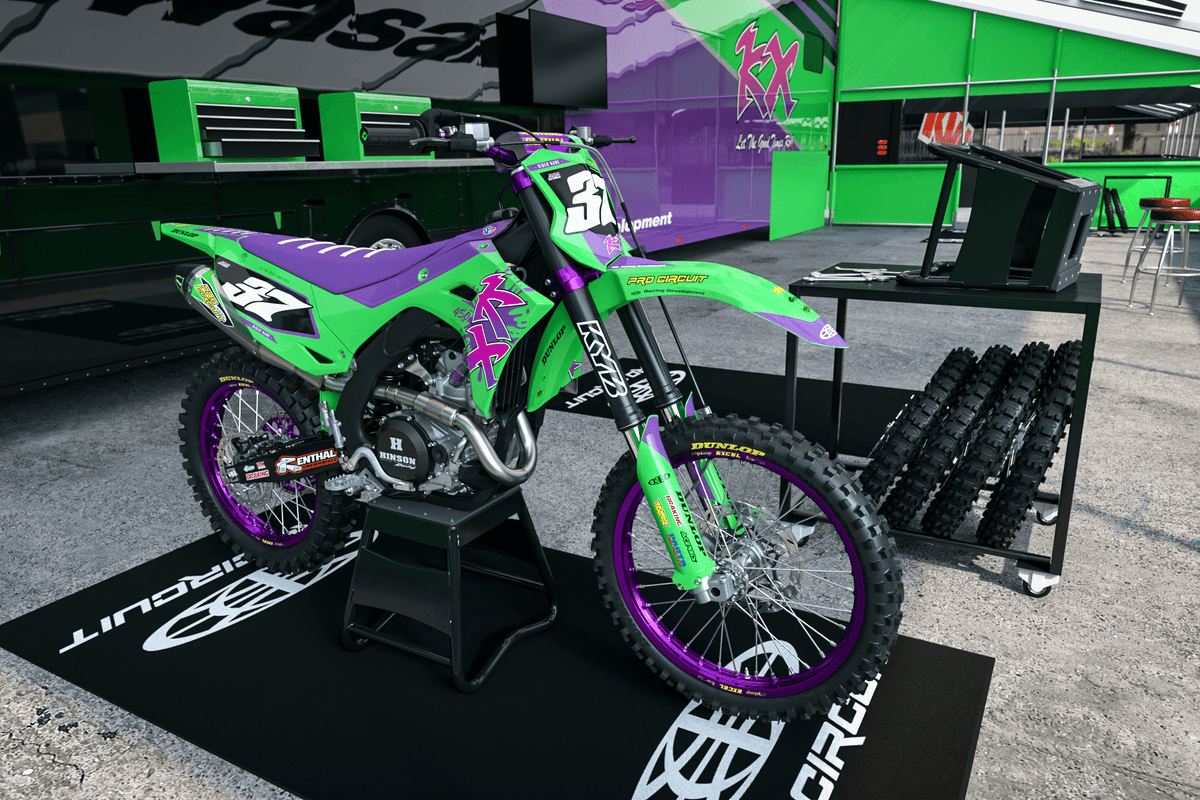 Kit Déco KAWASAKI KXF 250 2025 & KXF 450 2024-2025 - Dyno