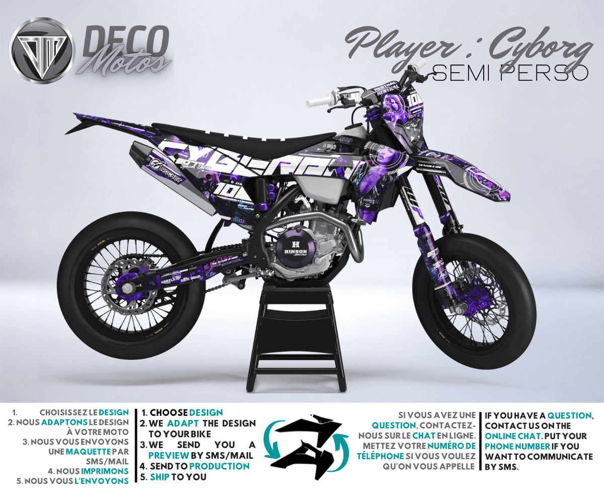 Cyborg - Kit de decoración semi-personalizado