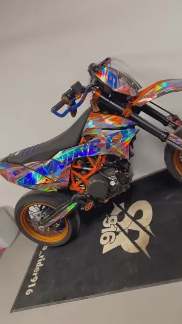Kit Déco KTM 690 SMCR 2012-2018 - FLASH monte sur la moto