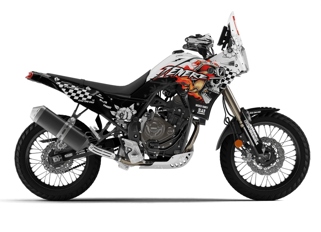 "FIERYSKULL" - Kit Déco YAMAHA 700 TENERE - DecoMotos