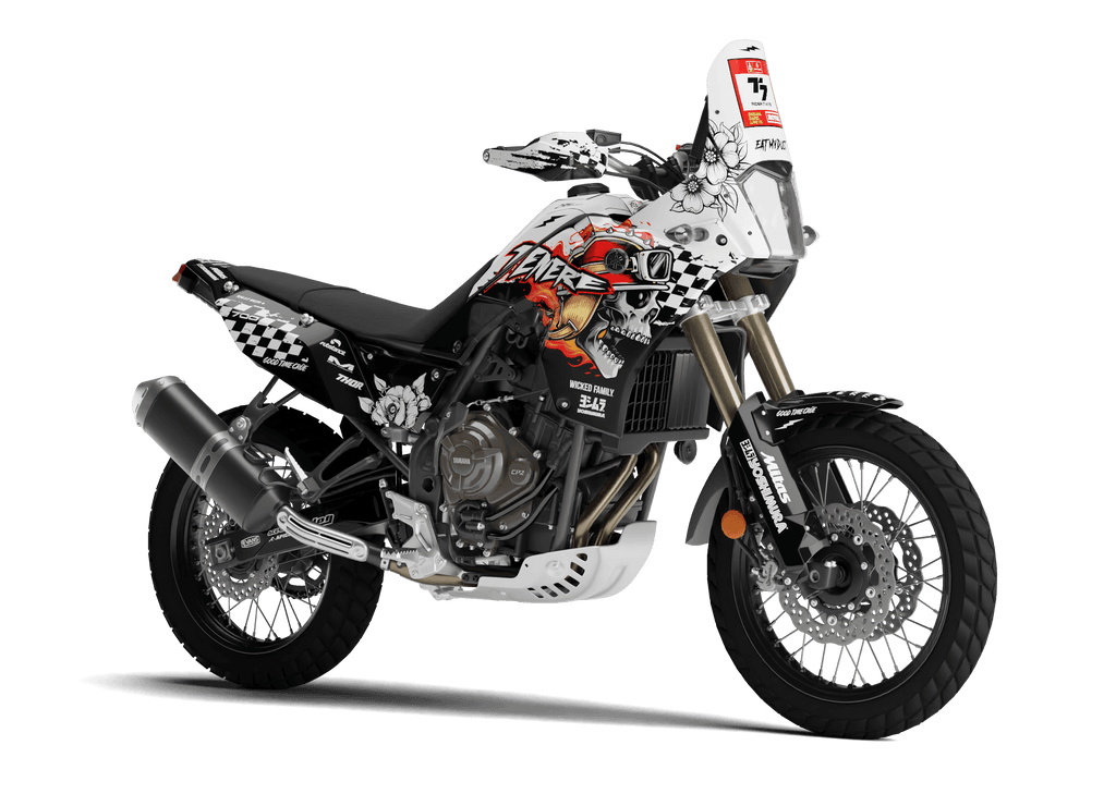 "FIERYSKULL" - Kit Déco YAMAHA 700 TENERE - DecoMotos