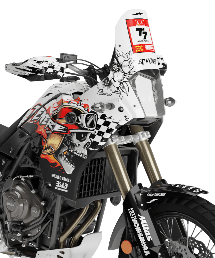 "FIERYSKULL" - Kit Déco YAMAHA 700 TENERE - DecoMotos