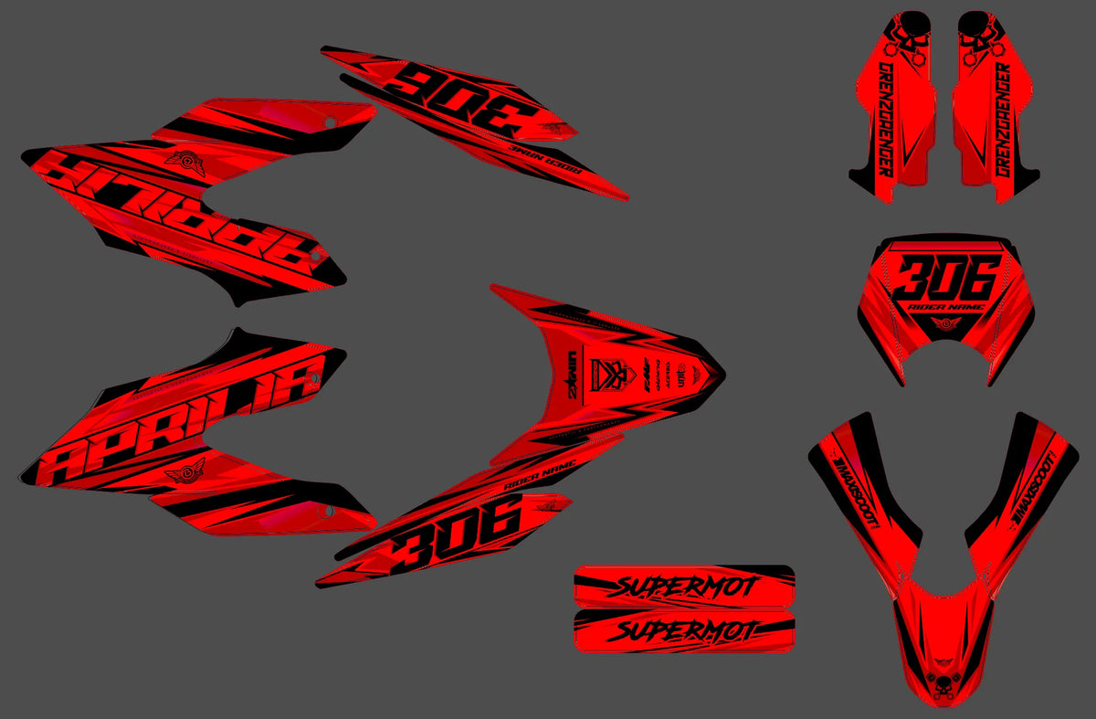 Derbi Senda DRD 125 SM / Aprilia SX 125 2018-2024 graphics kit - KYROS