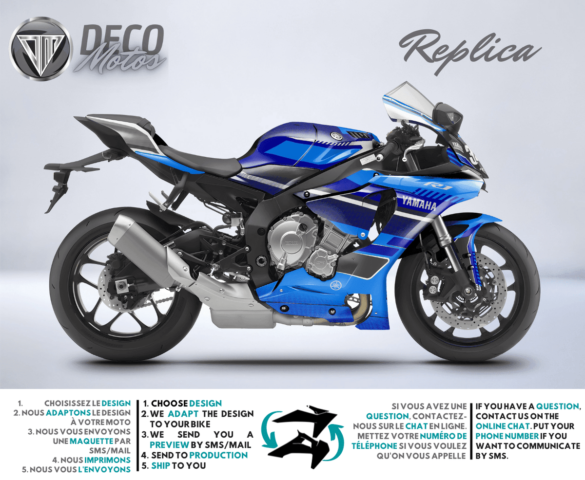 Replica - Kit Déco YAMAHA R Semi-Personnalisé