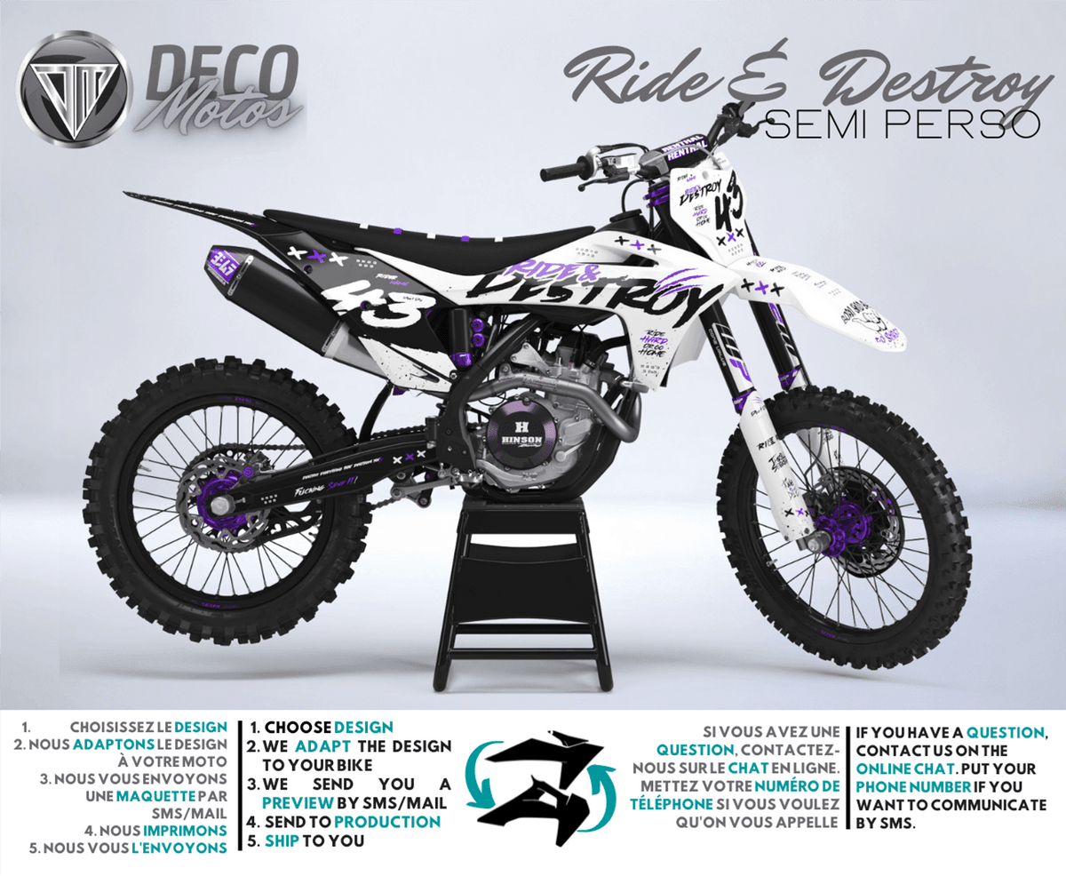 Ride & Destroy - Kit de decoración semi-personalizado