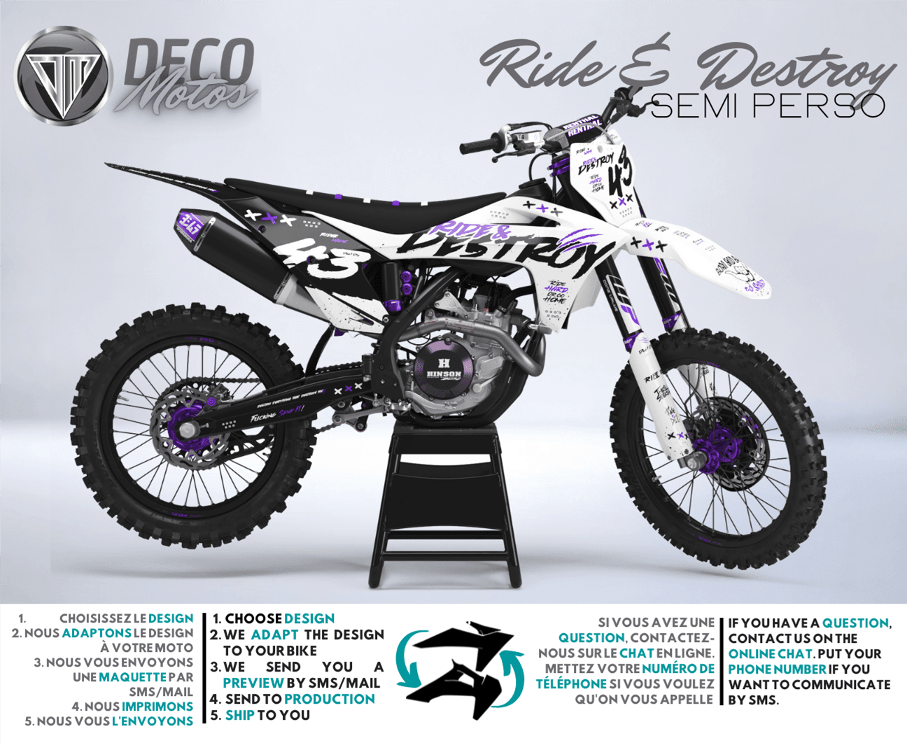 Ride & Destroy - Kit de decoración semi-personalizado