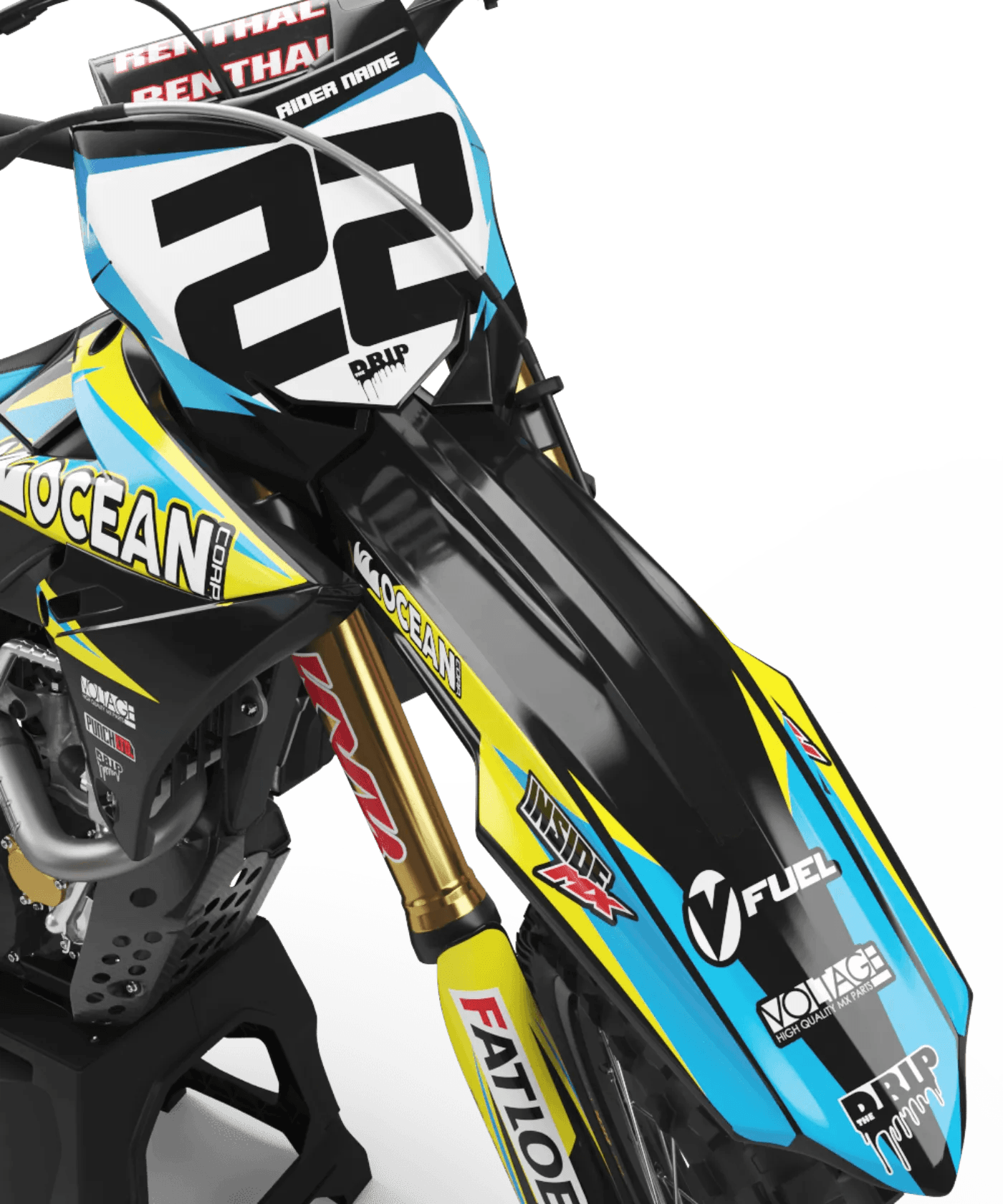 Kit Déco SUZUKI RM-Z 450 2018-2025 & RM-Z 250 2019-2023 - RAFALE
