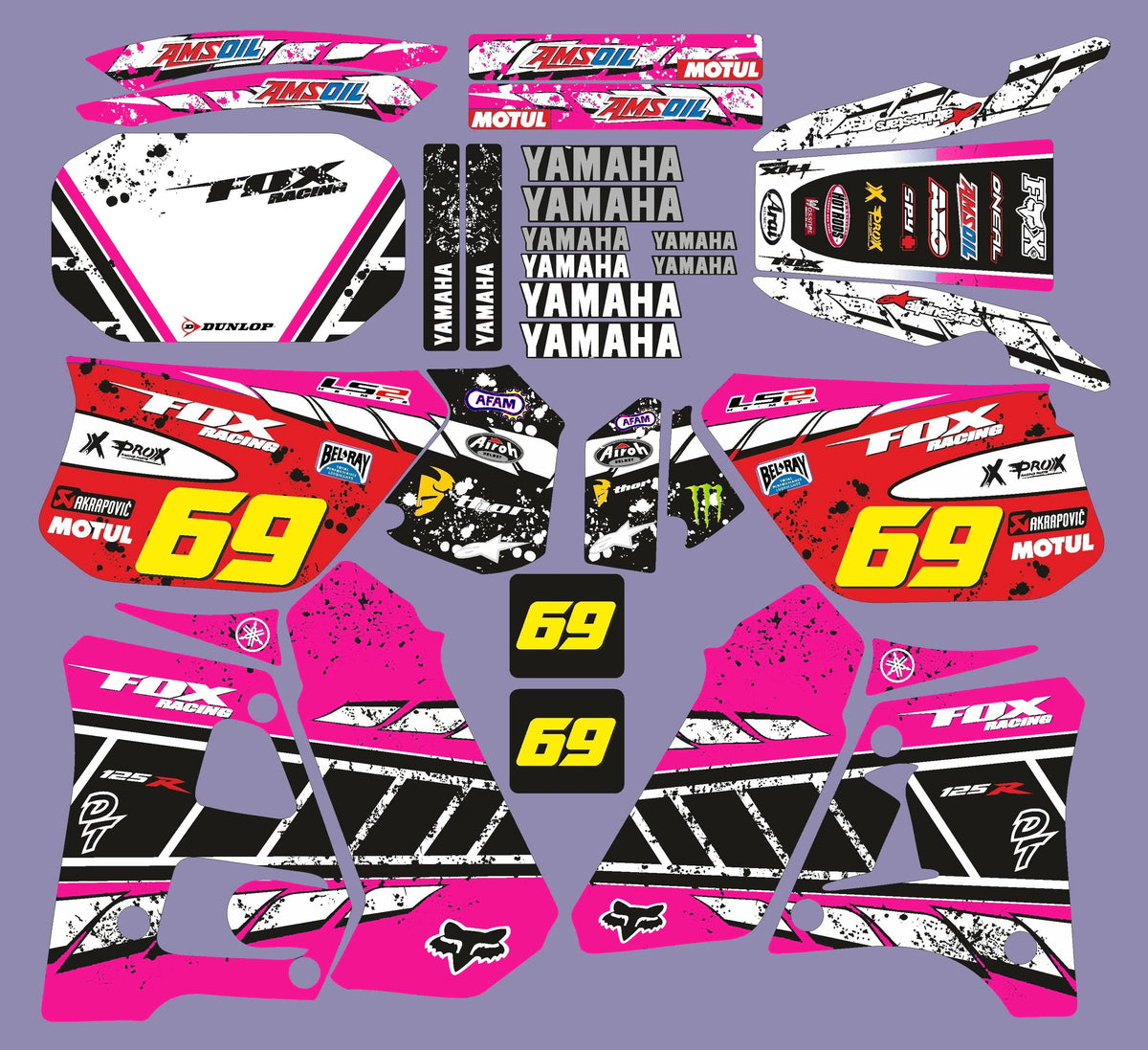 Kit Déco Yamaha DTR 125 1992-2003 FOX