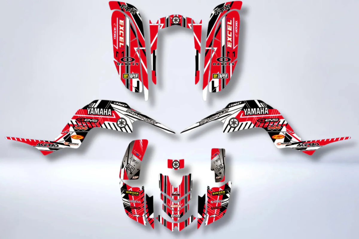 Yamaha YFM 660 RAPTOR graphics kit - BLUE FACTORY